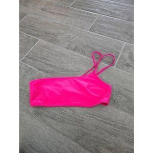 Aerie‎ Bandeau Style One Shoulder Strap Hot Pink Size XS